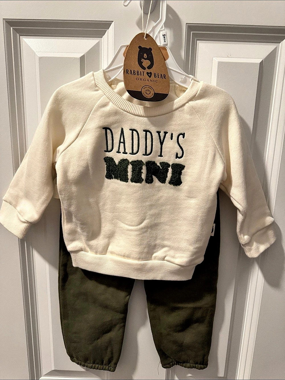 Rabbit + Bear Organics Baby 6/9M Organic Cotton Set NWT